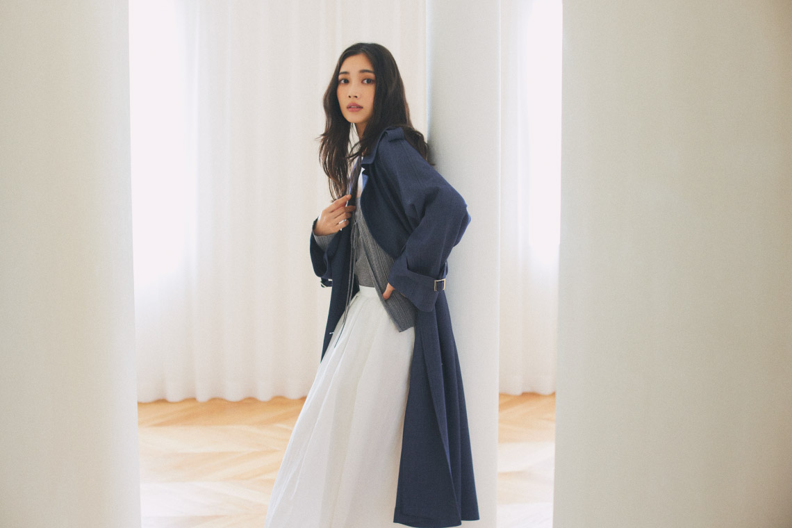 fray.idネイビーシースルーセットアップ 2024 Spring Collection PRE ORDER “ Serenity mode ” feat.Miyu