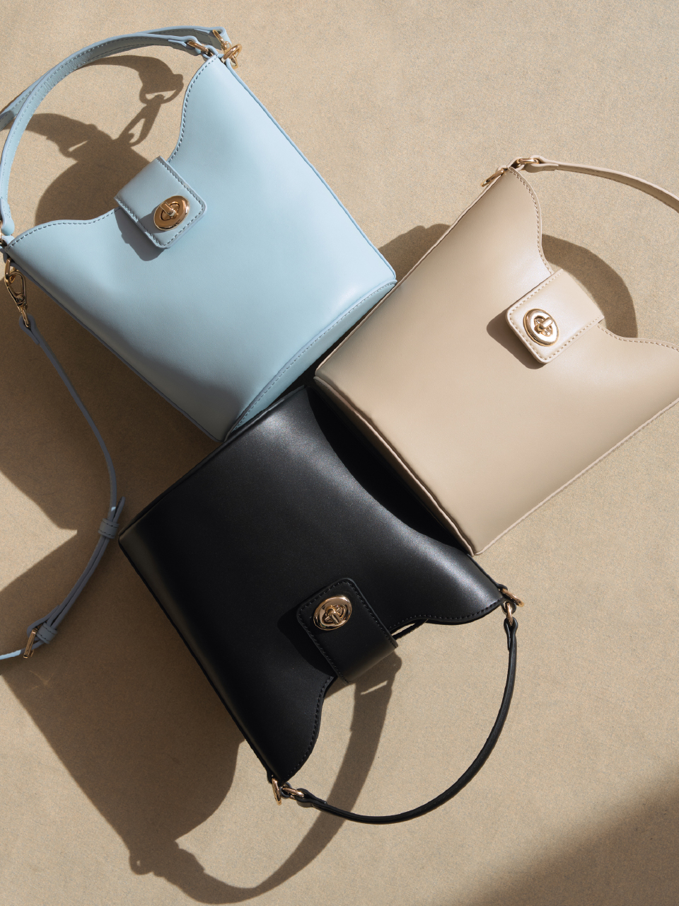 レザーバスケットバッグ