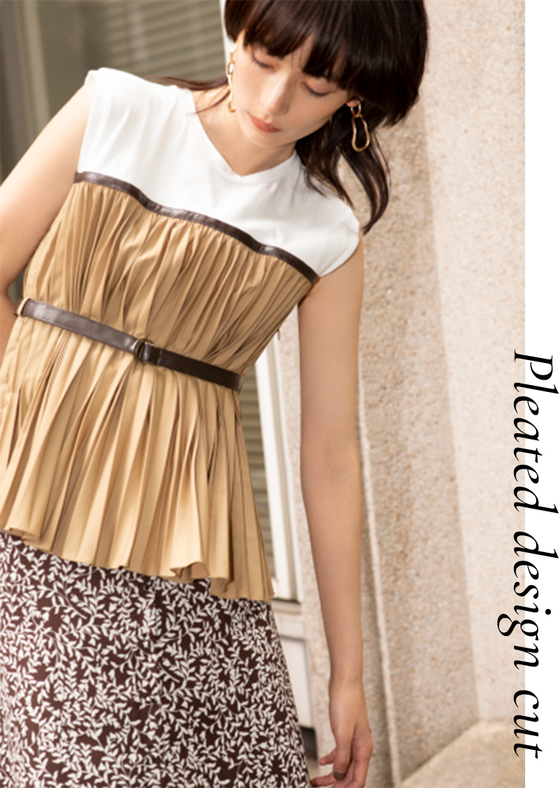 Pleated design cut