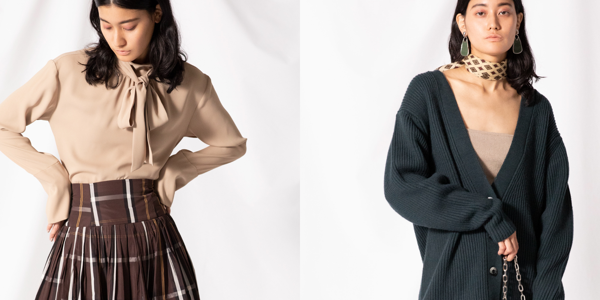 - 特別なカラーが登場 - 限定タフタスカート＆ニット