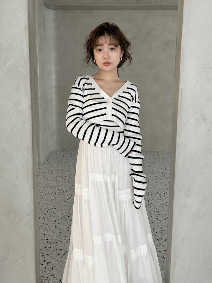 TIERED KNIT DRESS