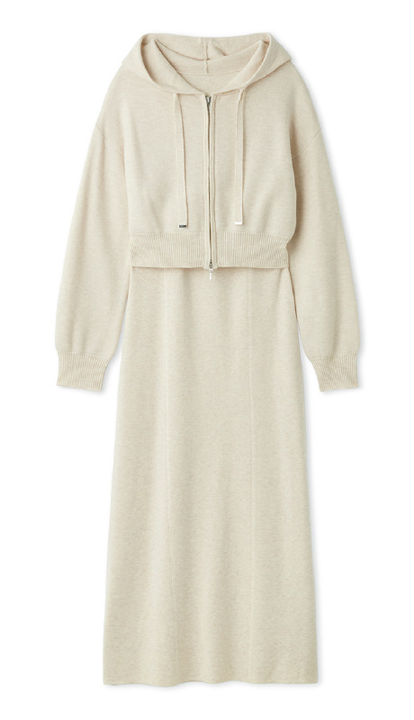 ジップパーカ&キャミワンピースセットの商品画像