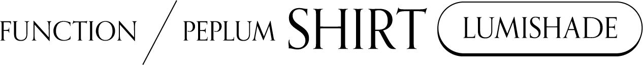 PEPLUM SHIRT LUMISHADE