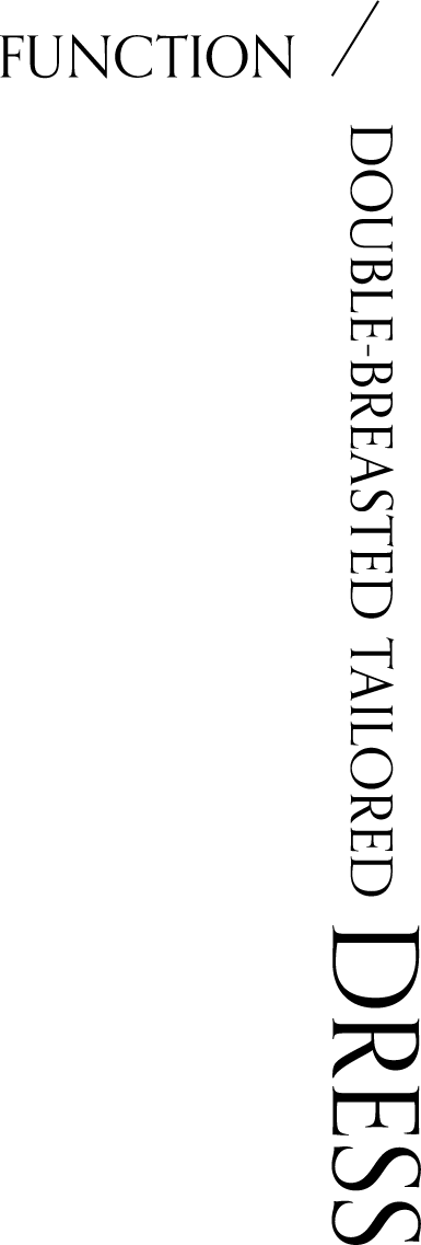 DOUBLE-BREASTED TAILORED DRESS