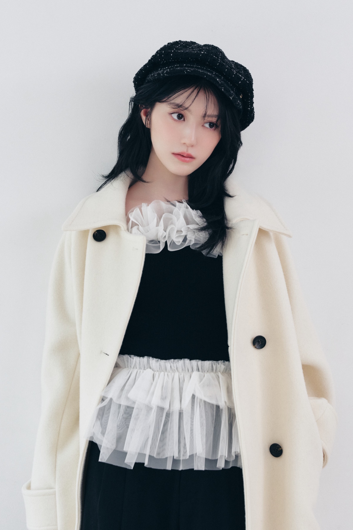 MIDDLE BALMACAAN COAT 着用カット