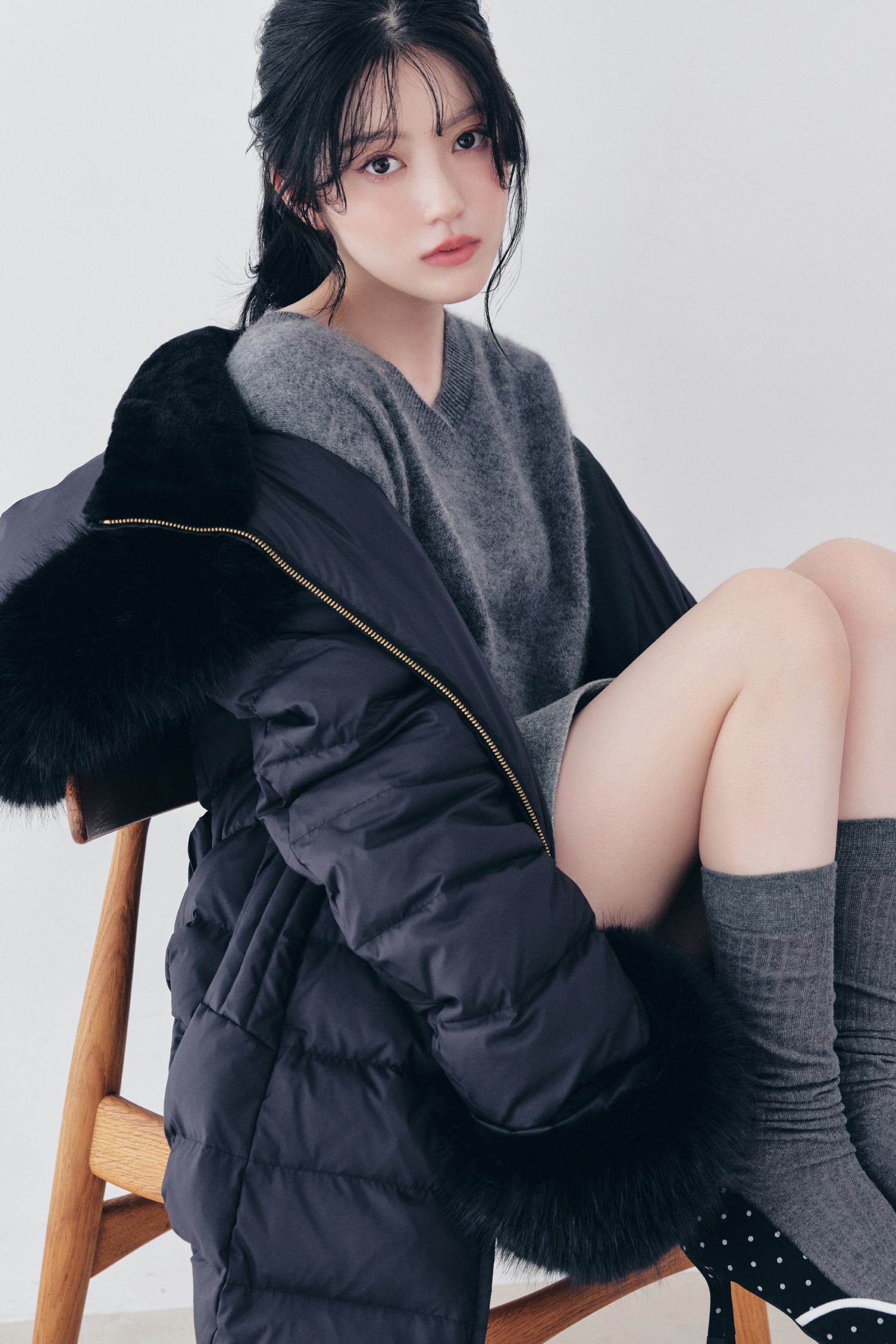 2-WAY LONG DOWN COAT 着用カット