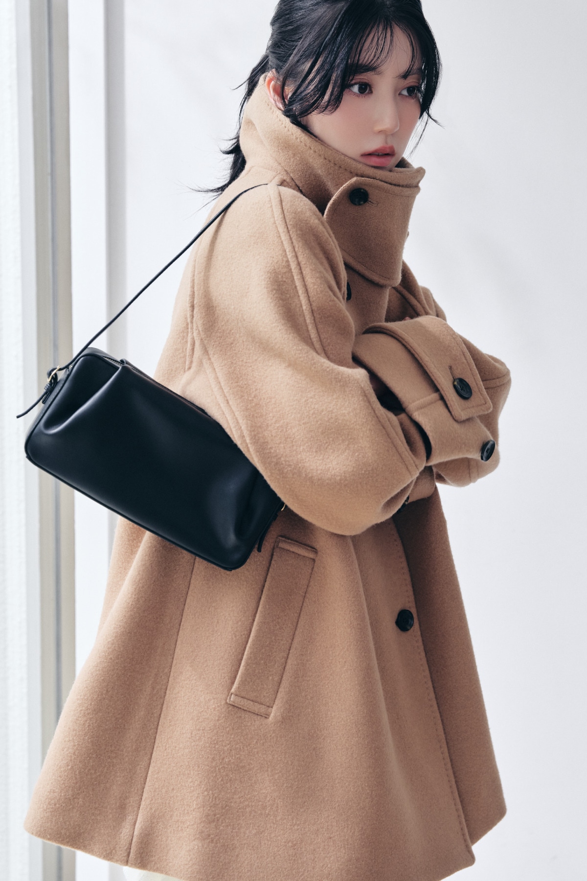 MIDDLE BALMACAAN COAT 着用カット