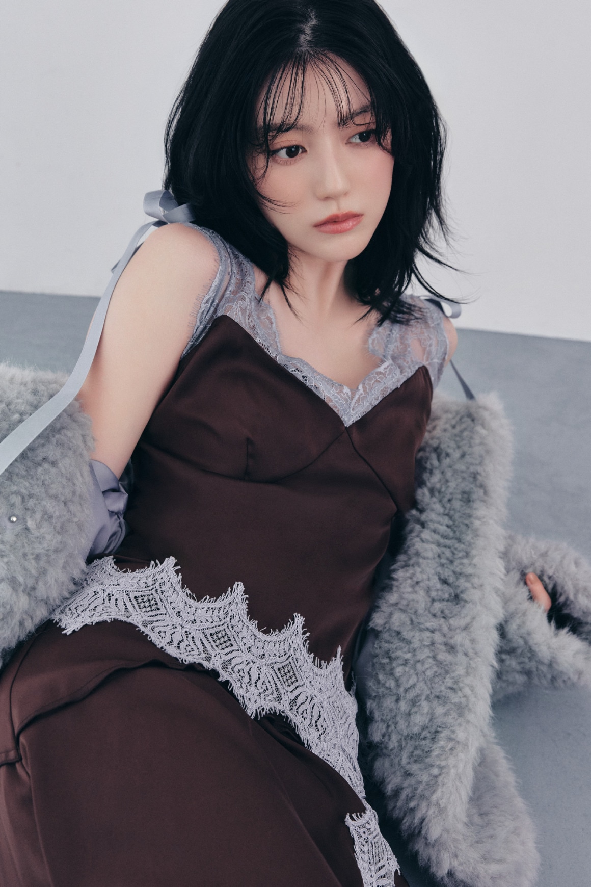 ECOPEL FUR 2-WAY JACKET 着用カット