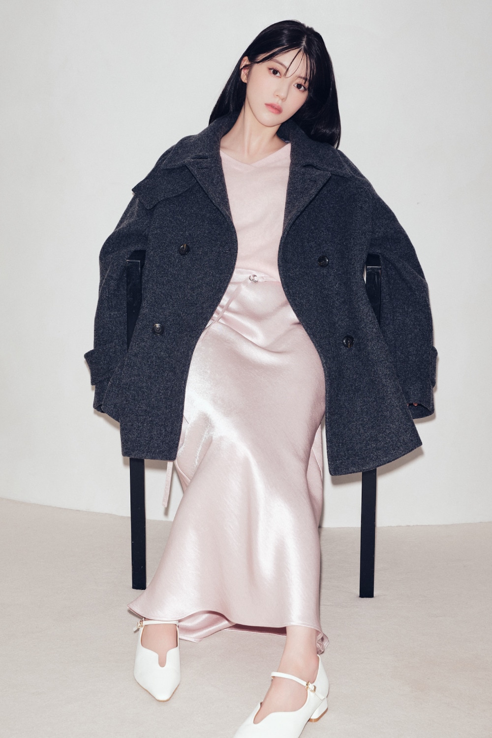 MIDDLE BALMACAAN COAT 着用カット