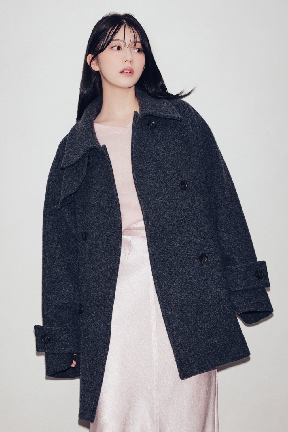 MIDDLE BALMACAAN COAT 着用カット