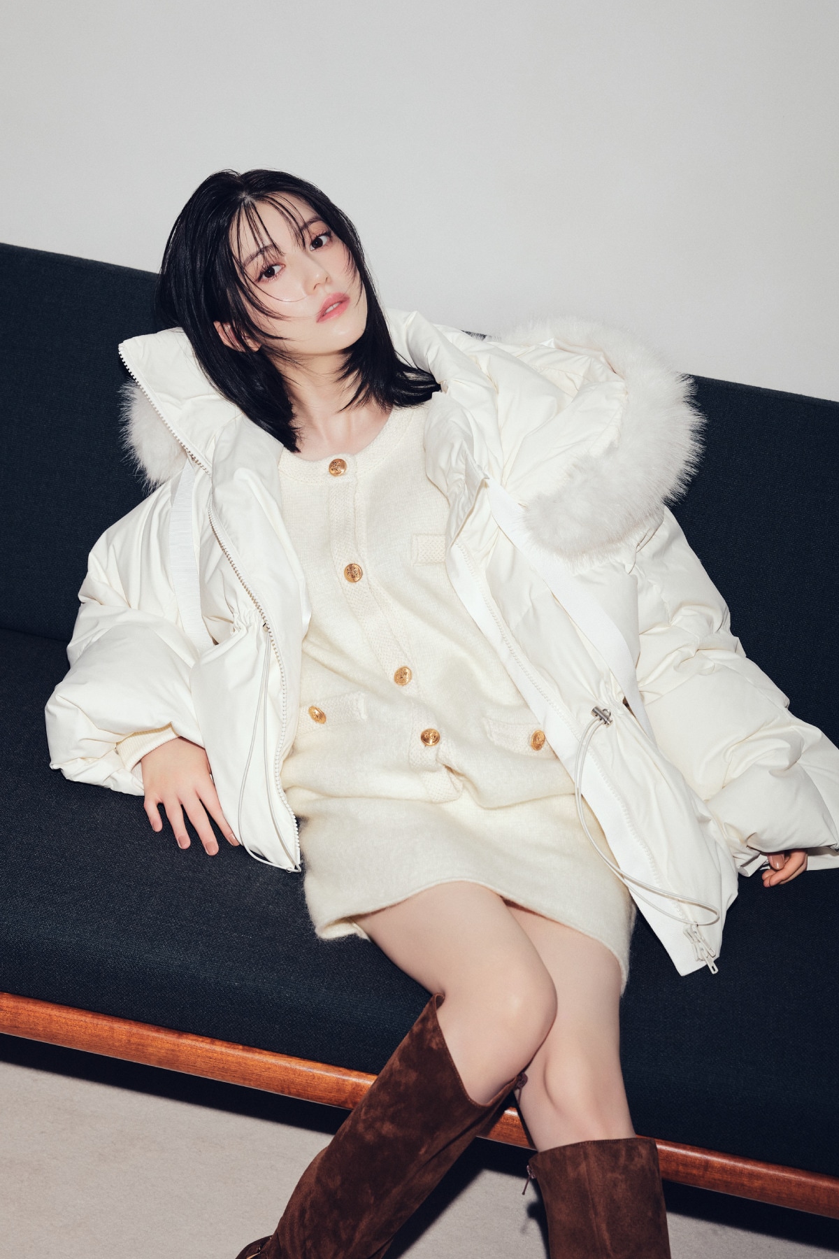 2-WAY SHORT DOWN COAT 着用カット