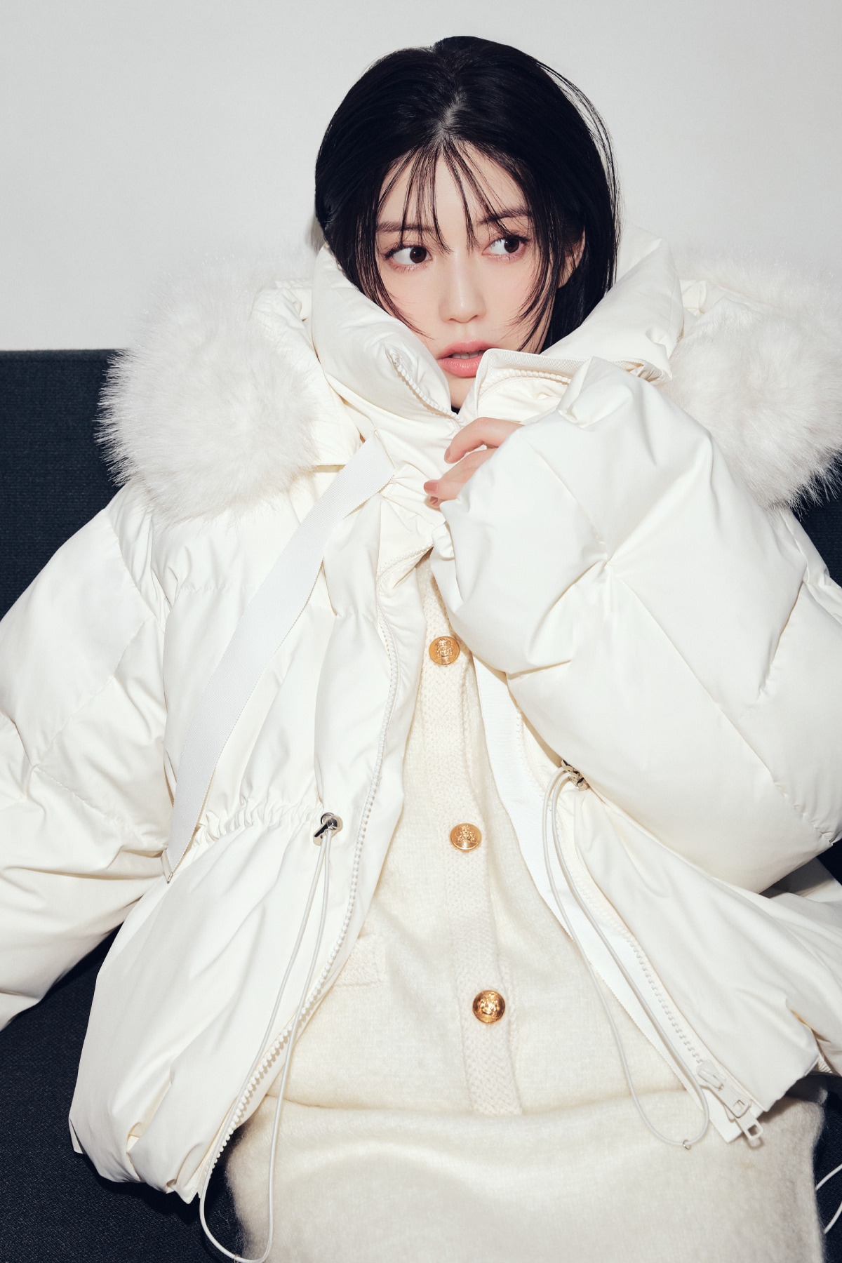 2-WAY SHORT DOWN COAT 着用カット