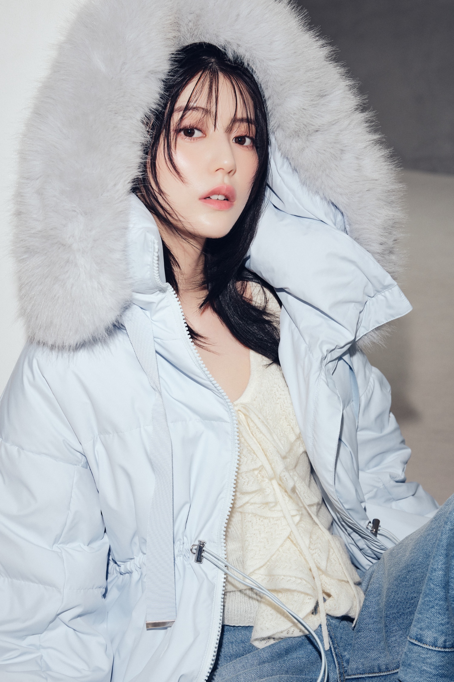 2-WAY SHORT DOWN COAT 着用カット