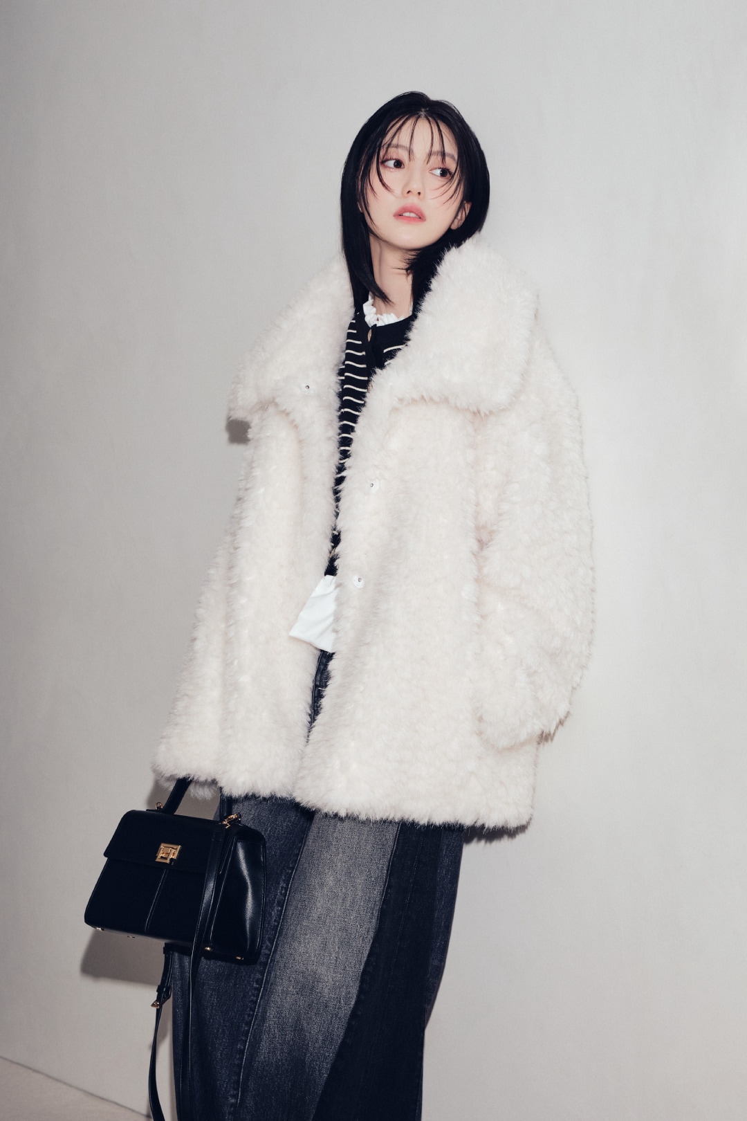 ECOPEL FUR 2-WAY JACKET 着用カット