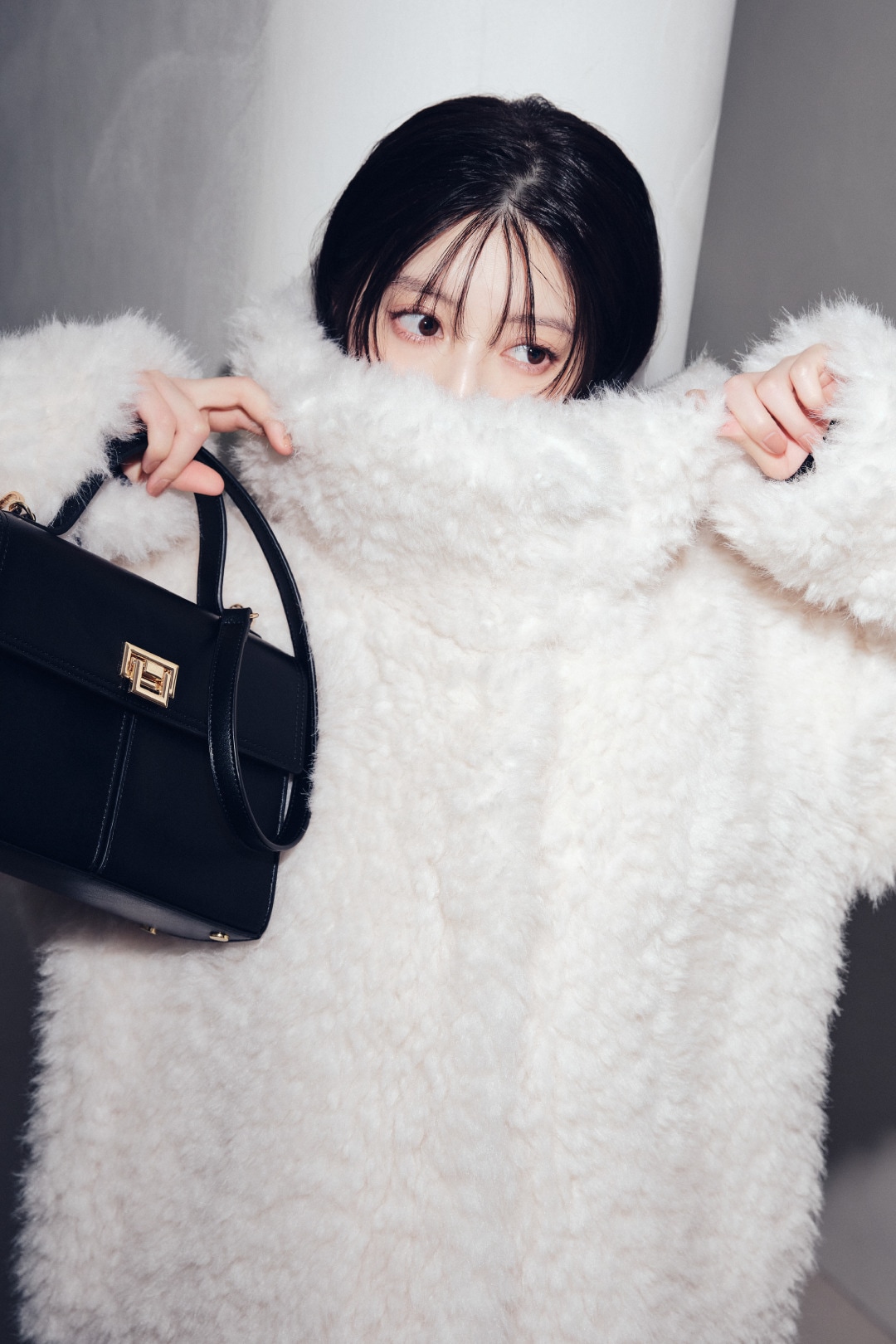 ECOPEL FUR 2-WAY JACKET 着用カット