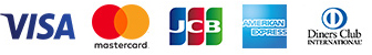VISA、MASTER、JCB、AMEX, Diners