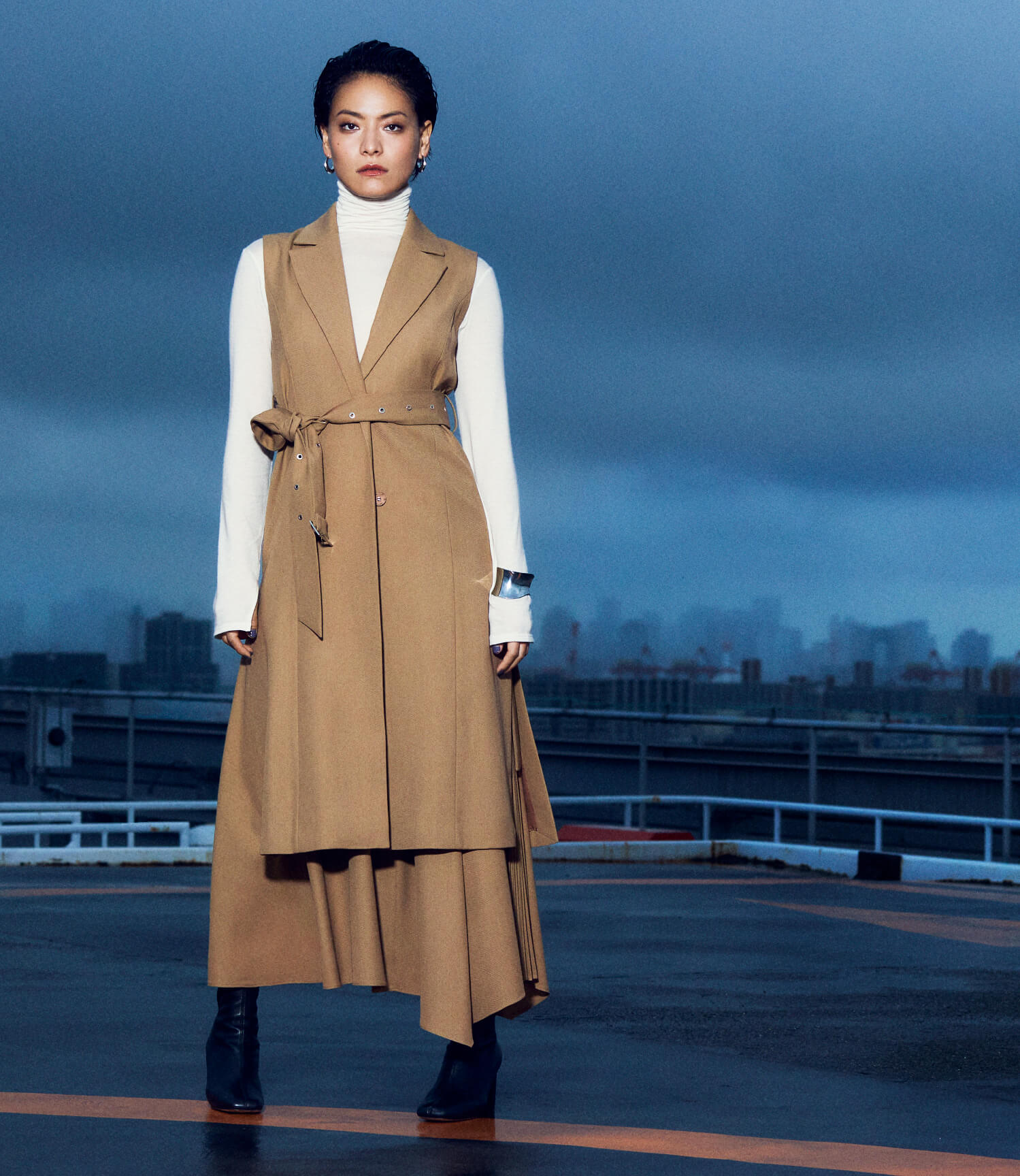 FRAY I.D/フレイアイディー♡ライトダブルコート♡ベージュ０♡2020秋冬 2020 WINTER COLLECTION PRE ORDER │ FRAY I.D(フレイ